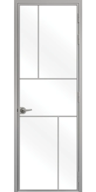 Стъклена интериорна врата Lusso, модел L-10, Сив Мат