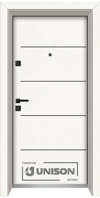 Входна врата Unison Laminor L 107 Класическо бяло